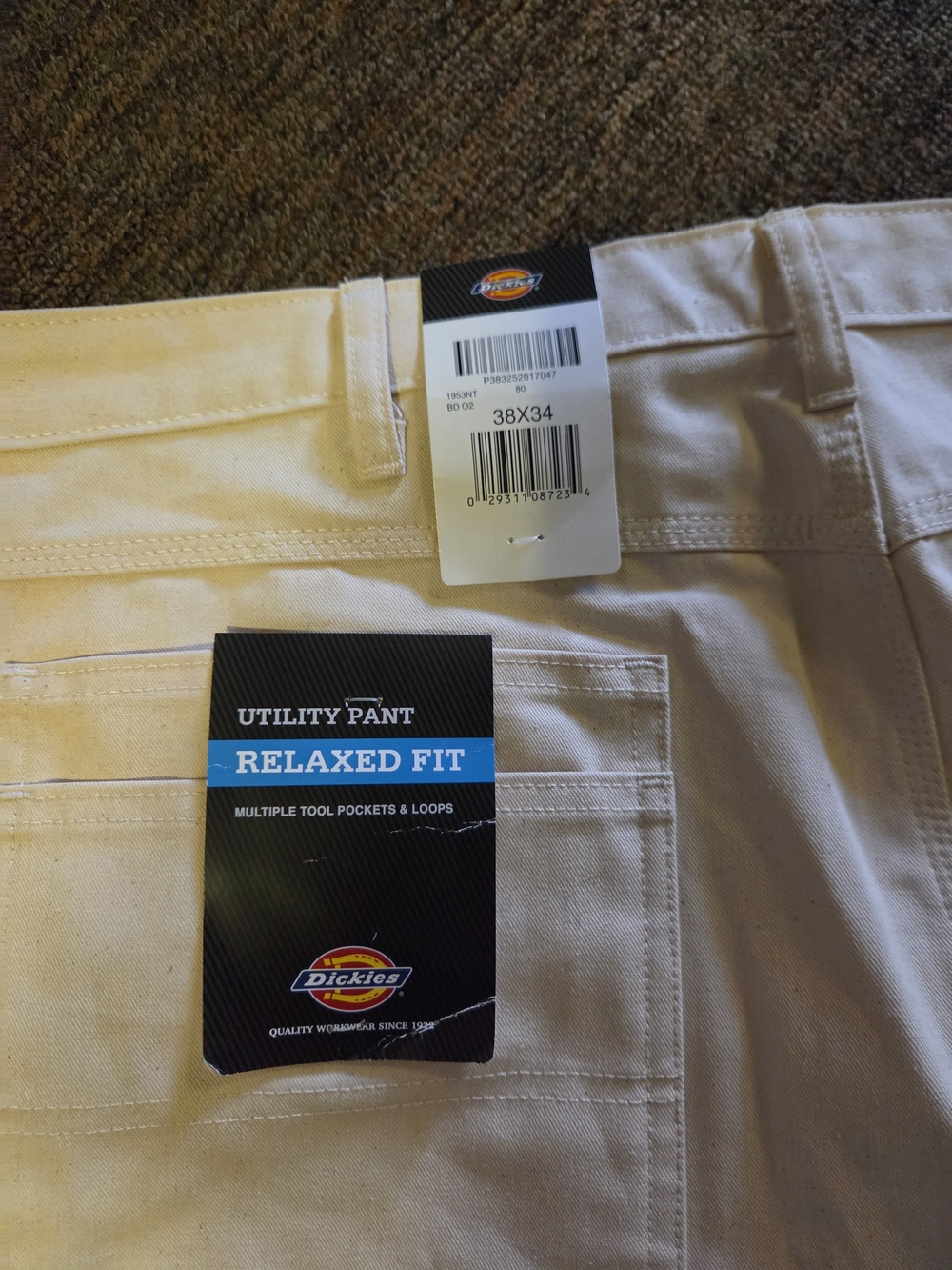Dickies Men's Relaxed Fit Utility Pants - Khaki